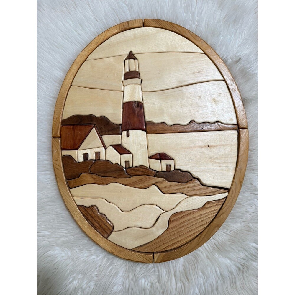 Lighthouse wooden wall hanging